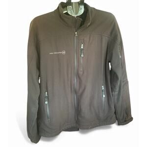 Free Country Men’s Softshell Jacket Size Large Charcoal Black